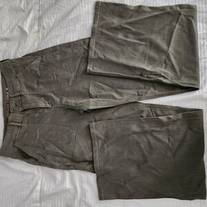 American Eagle Outfitters Women's Hunter Green Wide leg Pants Long Length